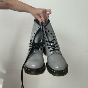 Dr. Martens Gray Combat Boots